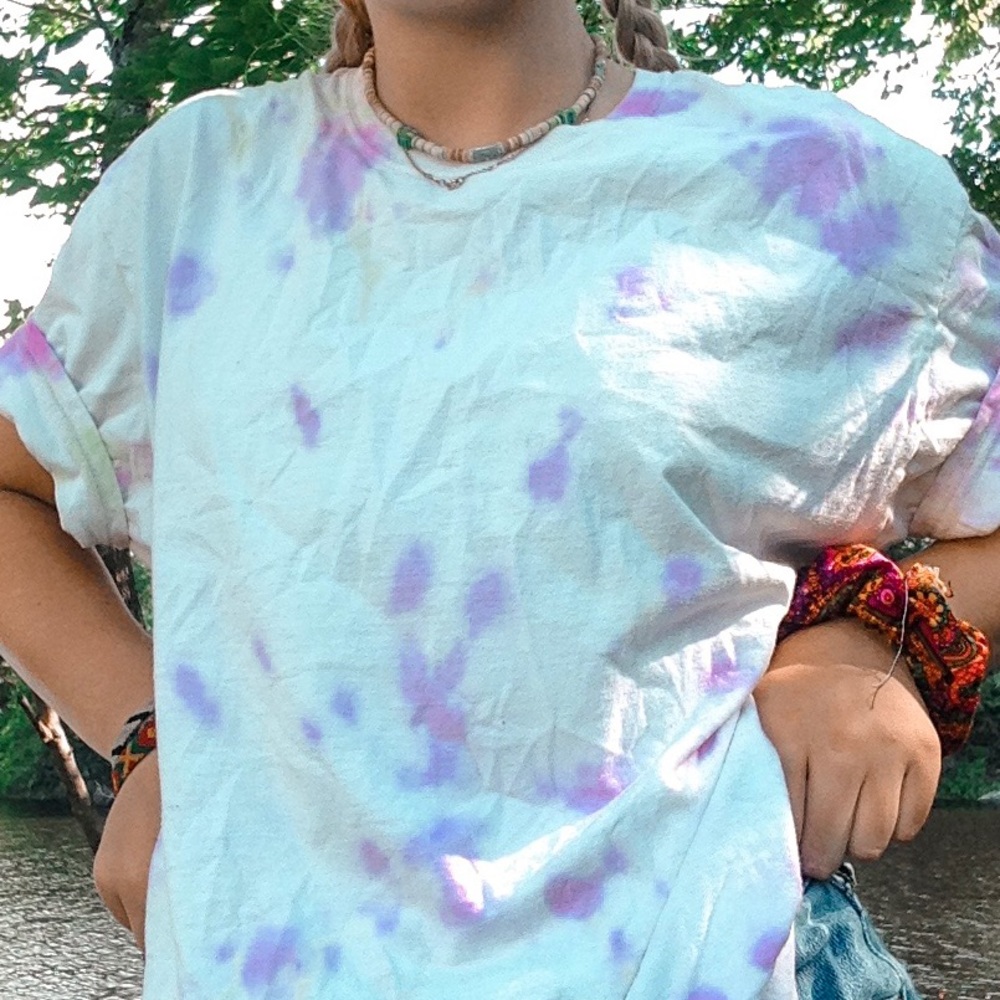 Oversized Pink Tie Dye Shirt